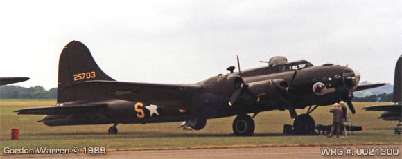 B-17 Flying Fortress 44-8846 WRG #: 0021300