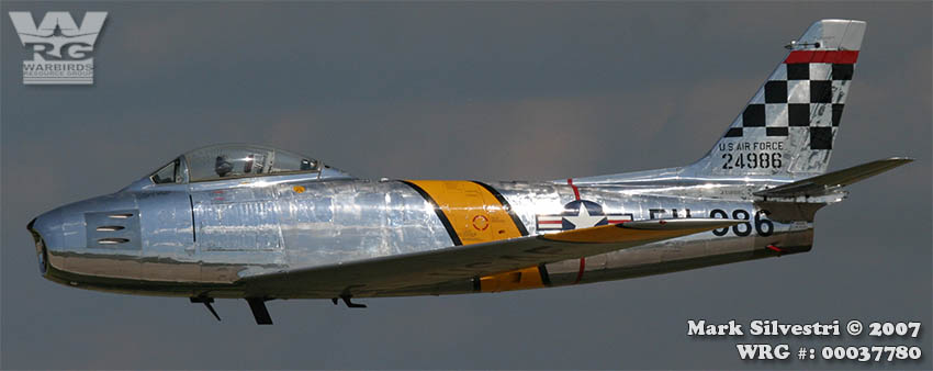 North American F-86 Sabre/52-4986