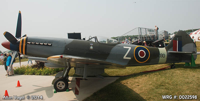 Supermarine Spitfire TP280 WRG#: 0022598