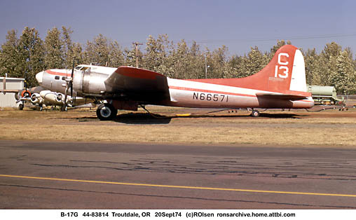 B-17 Flying Fortress 44-83814 B-17 Flying Fortress 44-83814