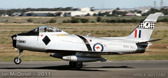 CAC CA-27 SABRE A94-983 WRG# 0017782