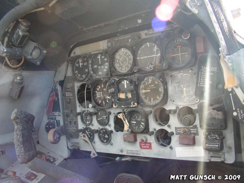 T-28 Trojan 137712 cockpit